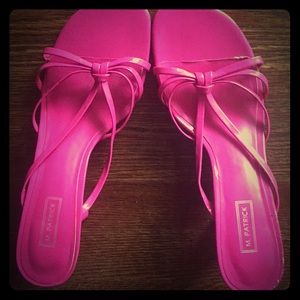 Hot pink pumps/slip ons